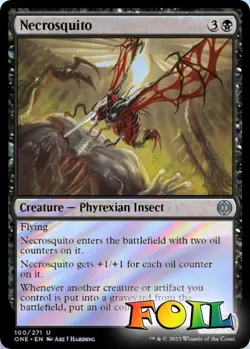 Necrosquito 100 MTG Phyrexia: All Will Be One Uncommon NP Foil - Image 1