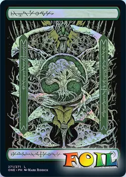 Forest (271) - Full Art 271 MTG Phyrexia: All Will Be One Land NP Foil - Image 1