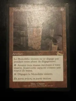 mtg magic grim monolith urza's legacy FRENCH vf fr monolithe sinistre heritage - Image 1