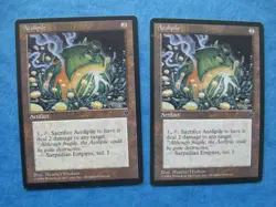 MTG Magic the Gathering AEOLIPILE FALLEN EMPIRES LP X2 ACTUAL PICTURES - Image 1