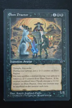Magic The Gathering MTG EBON PRAETOR Fallen Empires MP Moderately Played - Image 1