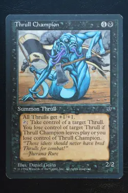 Magic The Gathering MTG THRULL CHAMPION Fallen Empires LP Lightly Played - Image 1