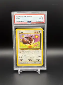 1999 POKEMON JUNGLE #51 EEVEE PSA 9 - Image 1