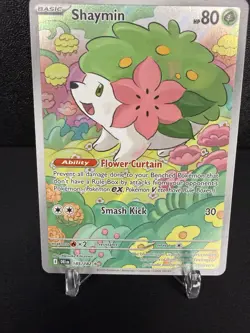 Shaymin 185/182 Sv10: Destined Rivals Holo Pokemon TCG Card Full Art - Image 1
