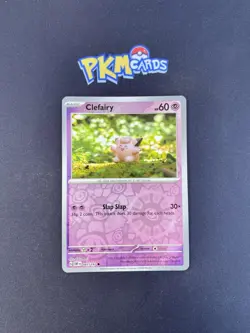 Pokemon TCG Clefairy Obsidian Flames 081/197 Reverse Holo LP. - Image 1