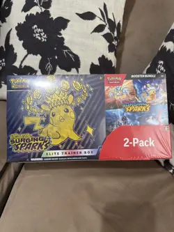 Pokemon SURGING SPARKS Elite Trainer Box ETB & Booster Bundle Costco 2 Pack - Image 1