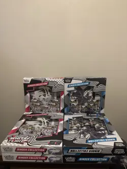 Pokemon TCG - Black Bolt & White Flare Binder Collection - Qty 6 (3 of Each) 🔥 - Image 1