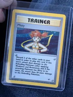 Misty Trainer - 18/132 - Holo Rare - Gym Heroes Pokemon Vintage WOTC NM - Image 1