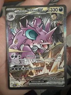 Pokemon TCG Team Rockets Nidoking EX 233/182 Destined Rivals - Image 1