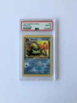 PSA 10 Omanyte 1999 Fossil 52/62 1st edition Pokemon Gem Mint - Image 1