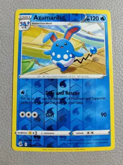 Azumarill Reverse Holo | NM/M | SWSH Fusion Strike 059/264 | Pokemon - Image 1