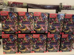 Lot of 10 Pokemon Phantasmal Flames Booster Bundles FACTORY SEALED Pokemon TCG - Image 1