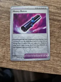 Heavy Baton - 151/162 Reverse HoloTrainer - Temporal Forces - Pokemon - NM/M - Image 1