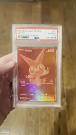 Victini # 171 / 086 Pokemon TCG Black Bolt Holo Black White Rare PSA 10 - Image 2