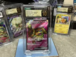 Pokemon TCG Dachsbun Ex Pristine 10 CGC Black Label 119/102 Stellar Miracle - Image 1
