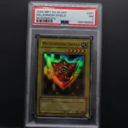 Millennium Shield - 2002 Yugioh MP1-001 McDonald's Promo - PSA 7 - Image 1