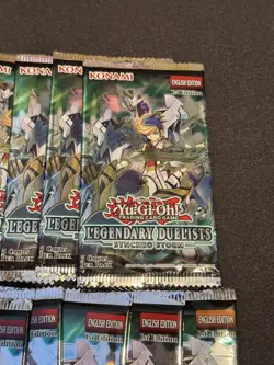 28x Yu-Gi-Oh Legendary Duelist Synchro Storm Sealed Booster Packs - Image 2