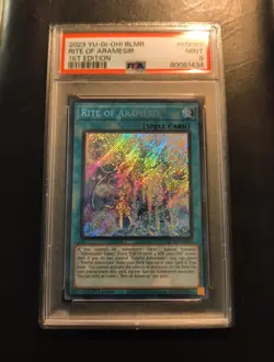 2023 Yu Gi Oh BLMR RITE OF ARAMESIR 1ST EDITION - Image 2