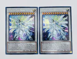 Yugioh 2x Stardust Sifr Divine Dragon BLMM-EN151 1st Secret Rare - Image 1