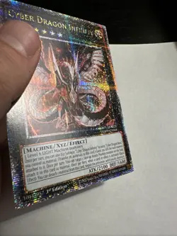 *** CYBER DRAGON INFINITY *** QUARTER CENTURY SECRET RARE RA04-EN068 YUGIOH! - Image 3