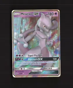 Mewtwo GX 31/68 Hidden Fates Ultra Rare Holo Pokemon Card LP+ - Image 1