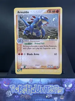 Pokemon Card Armaldo 1/100 EX Sandstorm Rare Holo Light Play - Image 1