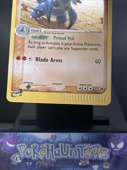 Pokemon Card Armaldo 1/100 EX Sandstorm Rare Holo Light Play - Image 3
