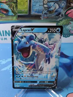 Lapras V - 049/202 - Pokemon Sword & Shield Base Set Ultra Rare Card NM - Image 1