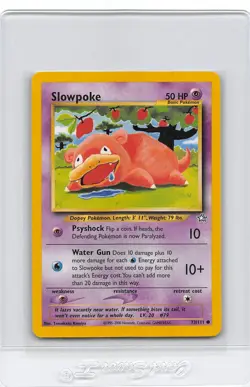 Slowpoke 73/111 - COMMON - Neo Genesis - VINTAGE WOTC Pokemon Card - NM - Image 1