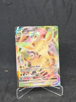 Pokemon Card Leafeon VMAX 008/203 Sword & Shield Evolving Skies Ultra Rare - Image 1