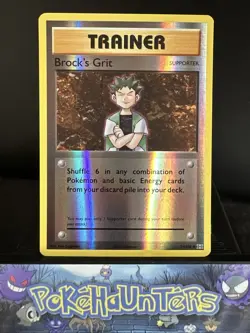 Pokemon Card Brock’s Grit 74/108 Evolutions Reverse Holo Rare Trainer NM - Image 1