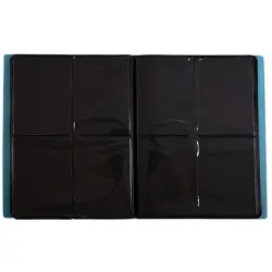 Monster 4 Pocket Trading Card Album- Binder Holds 160 Cards- Holofoil Aqua Blue - Image 5