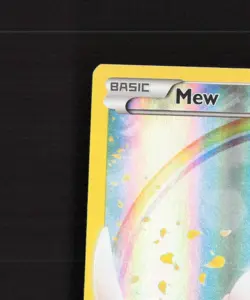 Mew XY110 XY Full Art Black Star Promo Holo OFFCENTER Pokemon Card LP - Image 3
