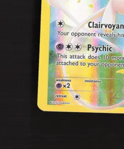 Mew XY110 XY Full Art Black Star Promo Holo OFFCENTER Pokemon Card LP - Image 5
