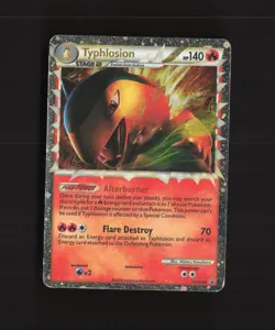 Typhlosion PRIME HGSS09 HeartGold & SoulSilver Black Star Promo Pokemon Card DMG - Image 1