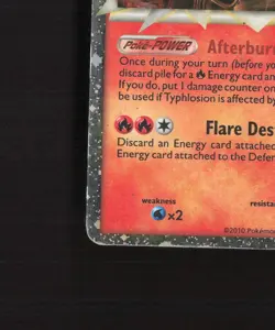 Typhlosion PRIME HGSS09 HeartGold & SoulSilver Black Star Promo Pokemon Card DMG - Image 5