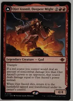 Ojer Axonil, Deepest Might MTG LCI 0159 NM Mythic Red Burn GOD - Image 1