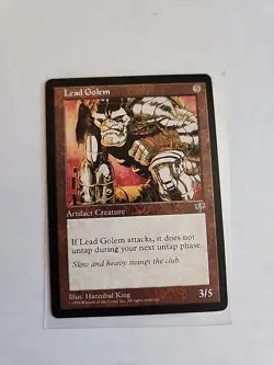 Lead Golem - Mirage - MTG Magic - Uncommon - Artifact Creature - Image 1