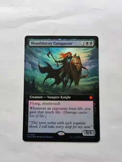 Bloodthirsty Conqueror (Extended Art) Foundations Foil - Image 1