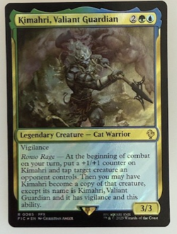 MTG: Kimahri, Valiant Guardian (Surge Foil) Commander: Final Fantasy Foil NM - Image 1