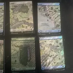 MTG, Lord Of The Rings | Set of 8 Basic Lands | Full Art | Surge Foil - Image 3