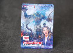 Breaking news Eldrazi | MTG Satirical Altered Fan ARt - Image 1