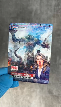 Breaking news Eldrazi | MTG Satirical Altered Fan ARt - Image 2