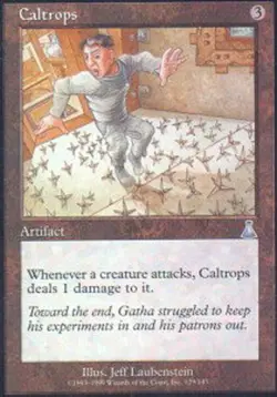 1 x Caltrops - Foil - Urza's Destiny - Light Play - MTG - Image 1