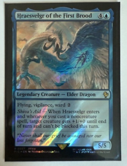 MTG: Hraesvelgr of the First Brood (Surge Foil) Commander: Final Fantasy Foil NM - Image 1