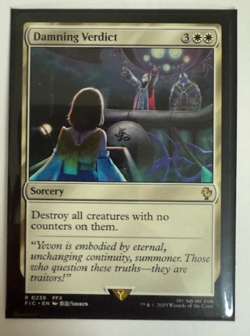 Magic the Gathering: Damning Verdict Commander: Final Fantasy Regular NM - Image 1