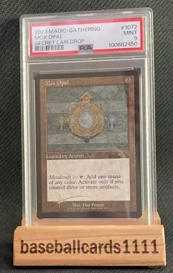 2023 MTG SECRET LAIR DROP #1072 MOX OPAL PSA 9 NS - Image 1