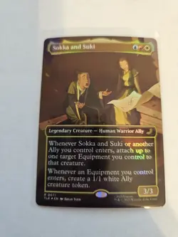 Sokka and Suki Borderless FOIL MTG Avatar: TLA Eternal-Legal Nm/M - Image 1