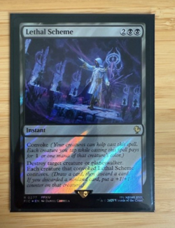 Magic the Gathering: Lethal Scheme (Surge Foil) Commander: Final Fantasy Foil NM - Image 1