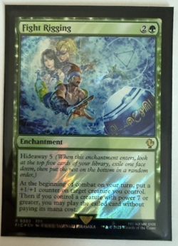 Magic the Gathering: Fight Rigging (Surge Foil) Commander: Final Fantasy Foil NM - Image 1